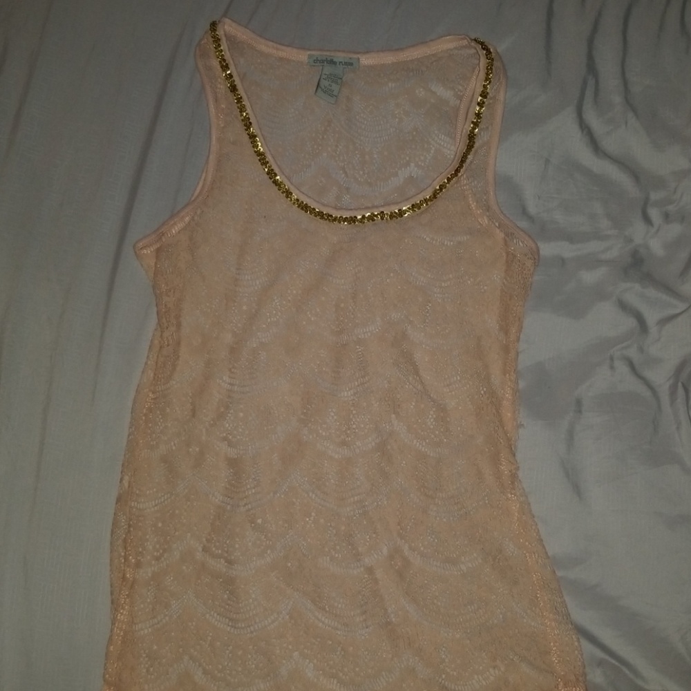 Pinky Lacey Tank